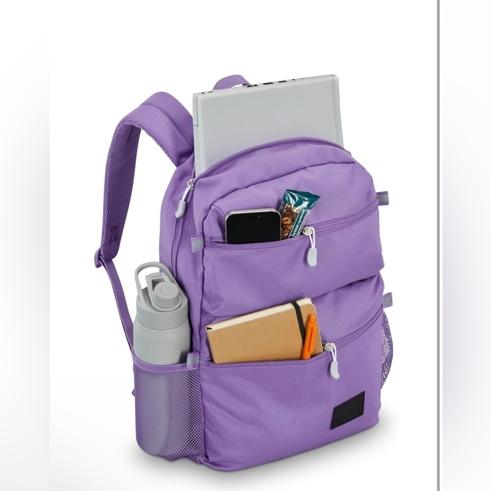 High Sierra Everclass Backpack - Purple with Multiple Pockets
